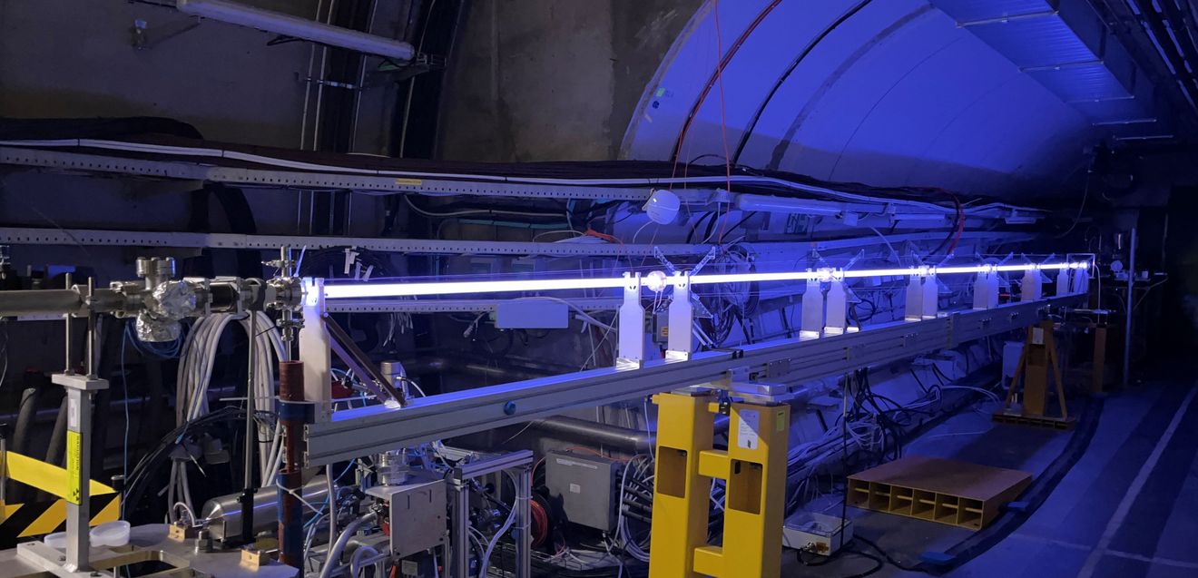 Das AWAKE-Experiment am CERN (Foto: CERN/IST)
