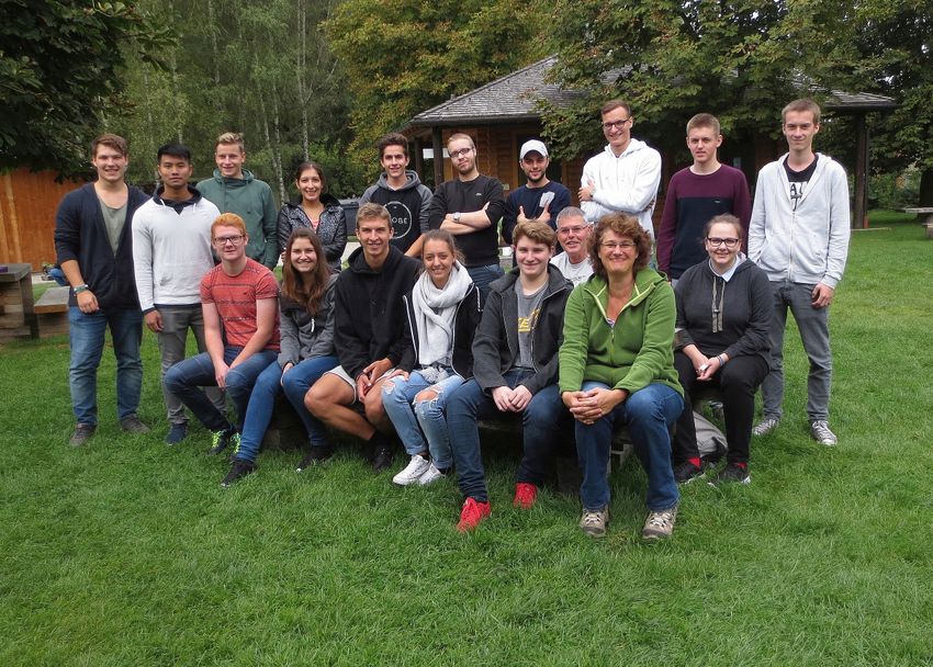 The apprentice team at an excursion to Wildpark Poing