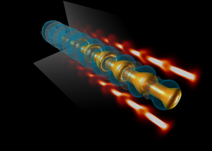 Simulation of the plasma wakefield acceleration