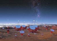The telescopes of the CTA observatory on the southern hemisphere (Image: CTAO/M-A. Besel/IAC (G.P. Diaz)/ESO)