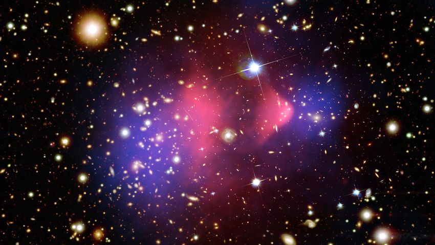 The Bullet Cluster (Image: ESA)