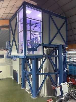 The COSINUS experiment in the Gran Sasso underground laboratory in Italy (Photo: K. Schäffner/MPP)