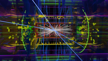 Collision event with Higgs boson in the ATLAS detector (Photo: ATLAS/CERN)