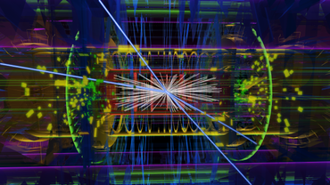 Kollisionsereignis mit Higgs-Boson im ATLAS-Detektor (Foto: ATLAS/CERN)