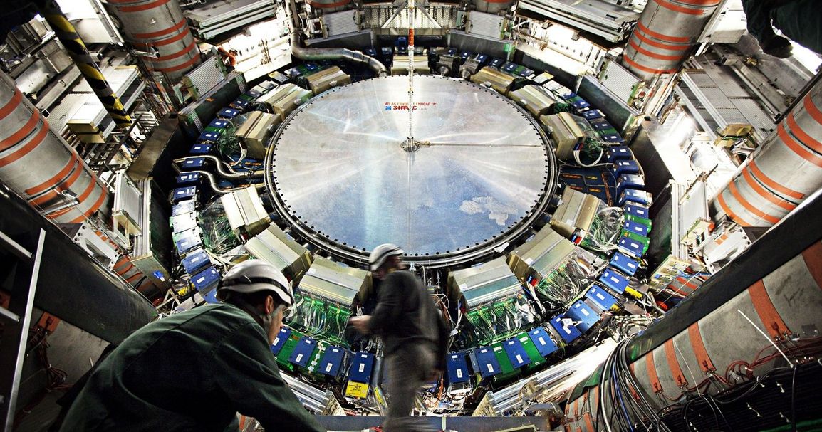 The large-scale "ATLAS detector" project was initiated 30 years ago. (Photo: Claudia Marcelloni/CERN)