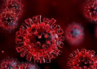 Künstlerische Darstellung des SARS-CoV-2-Virus (Bild: Romolo Tavani/iStock)