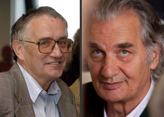 Zwei frühere Wissenschaftler des MPP erhalten den renommierten EPS-Preis: Robert Klanner (links) und der kürzlich verstorbene Gerhard Lutz. 