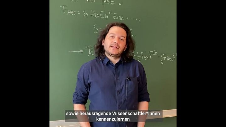 Alejandro Rodriguez zu seinem Stipendium am MPP